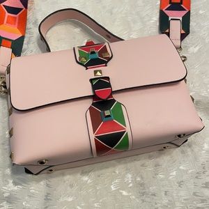 Pink studded bag